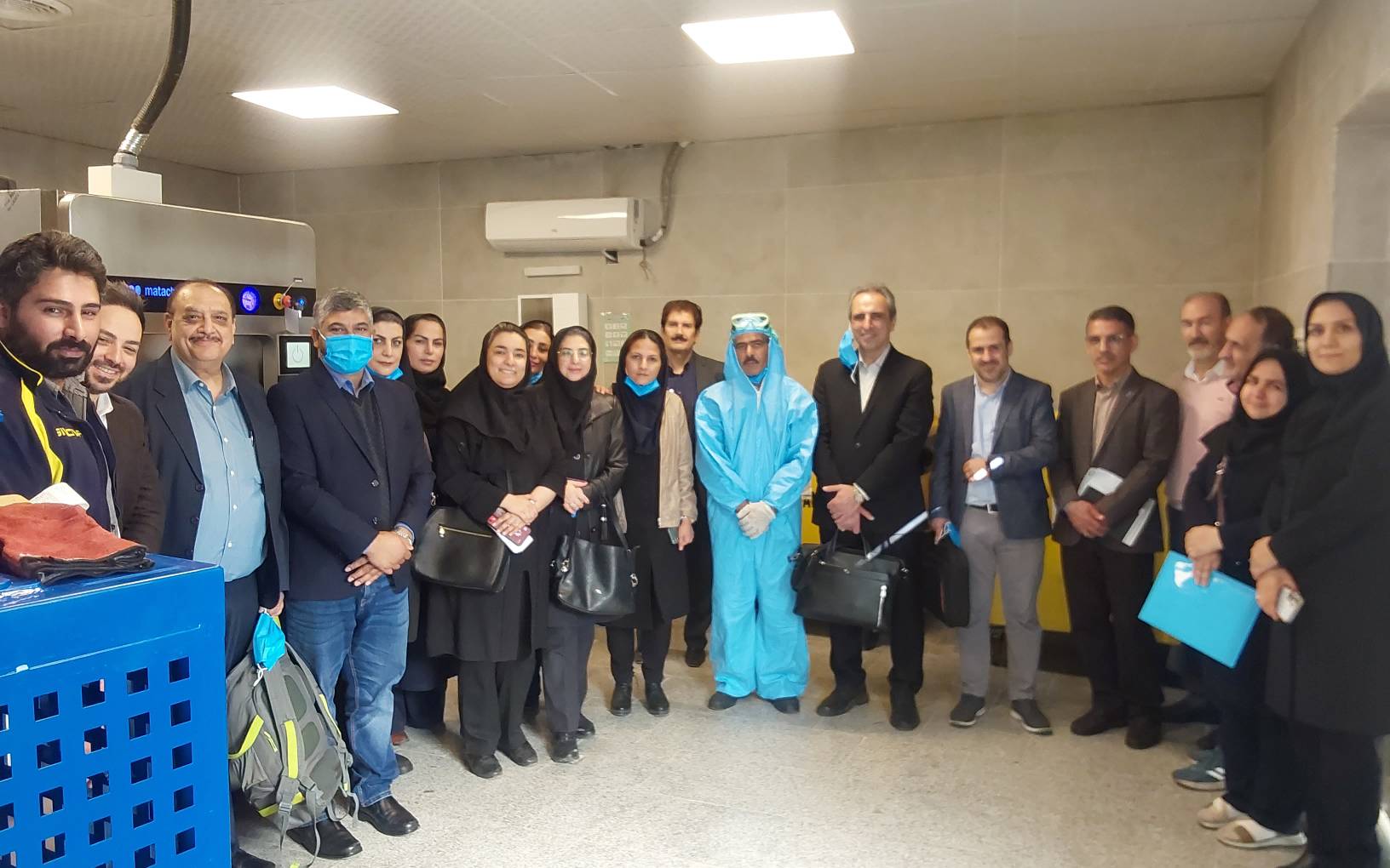 بازدید نمایندگان دفتر توسعه سازمان ملل متحد و تیم LFA از دستگاه اتوکلاو بی خطرساز پسماندهای عفونی مستقر در مرکز بهداشت غرب